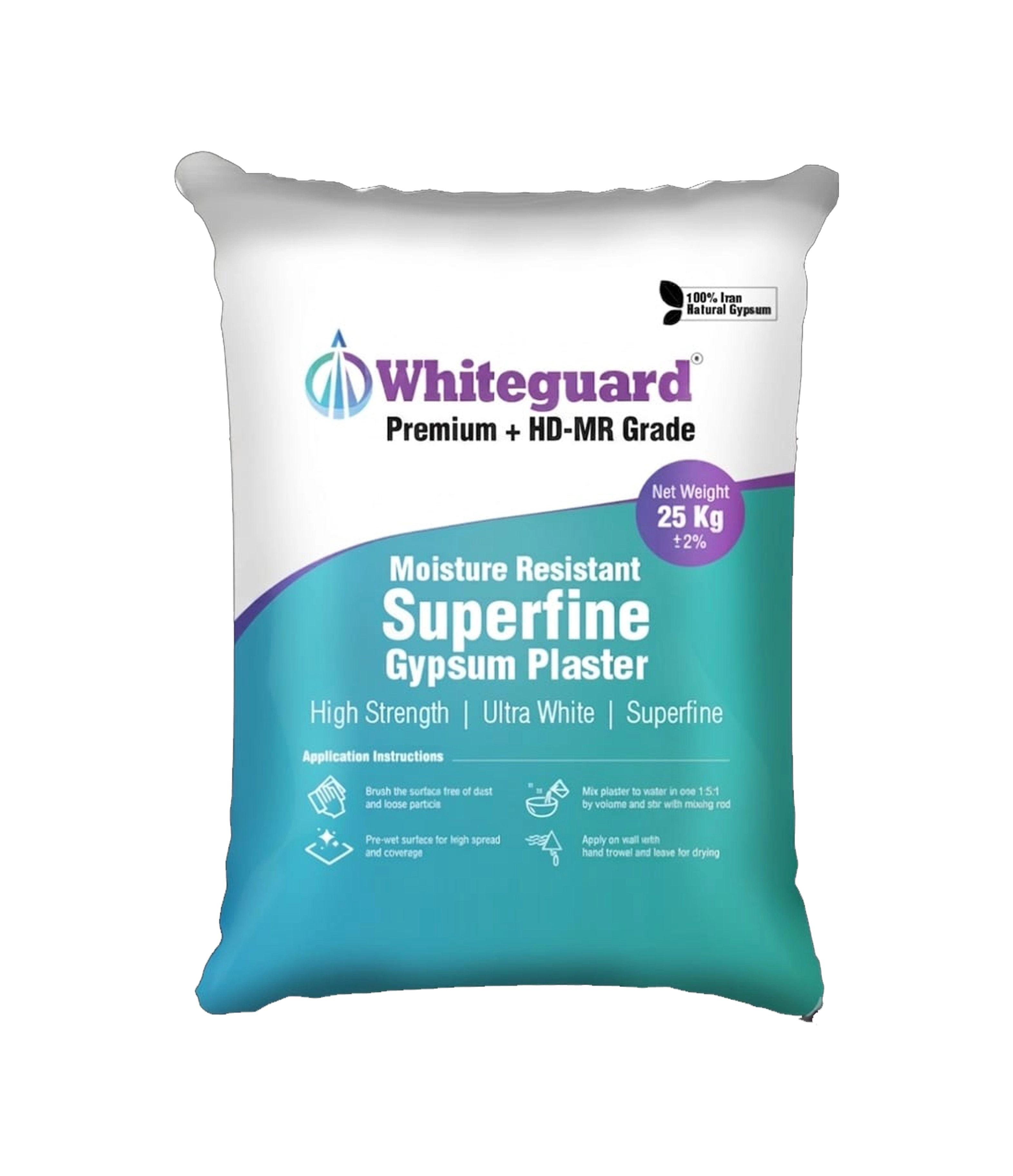 White Guard HDMR Grade Gypsum Plaster 25KG